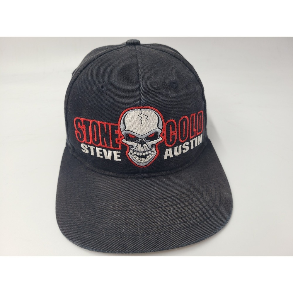 Vintage Stone Cold Steve Austin Skull 1998‎ WWF Snapback Hat Cap WWE Wrestling